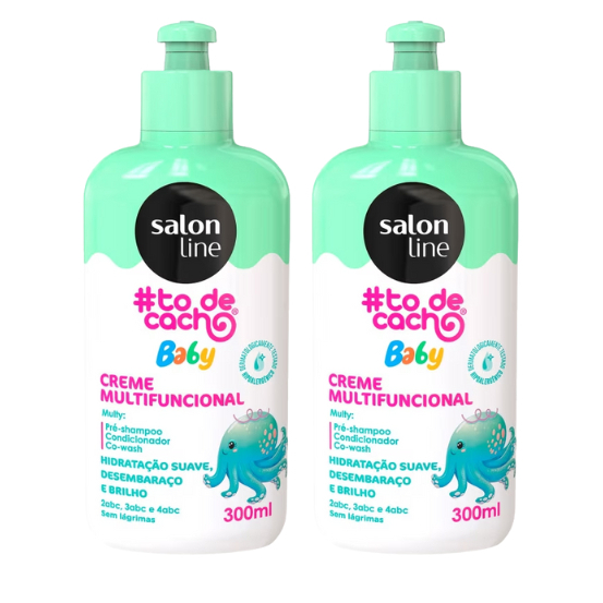Kit Salon Line #Tô de Cacho Baby Creme Multifuncional 300ml 2 Unidades