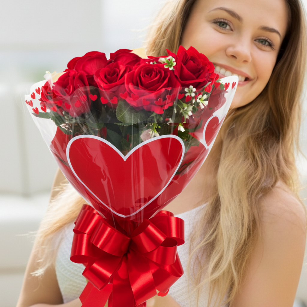 Buque de rosas vermelhas presente de namorados mãe aniversario surpresa romantica em Oferta na Shopee
