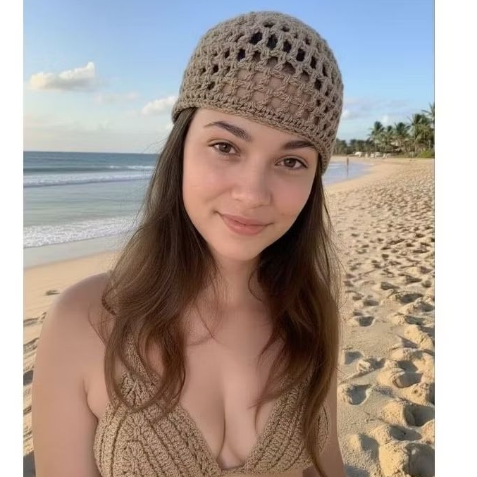 Headpiece  croche  touca  praia look boho verão  acessória para  praia tendência  vintage  crochet estiloso