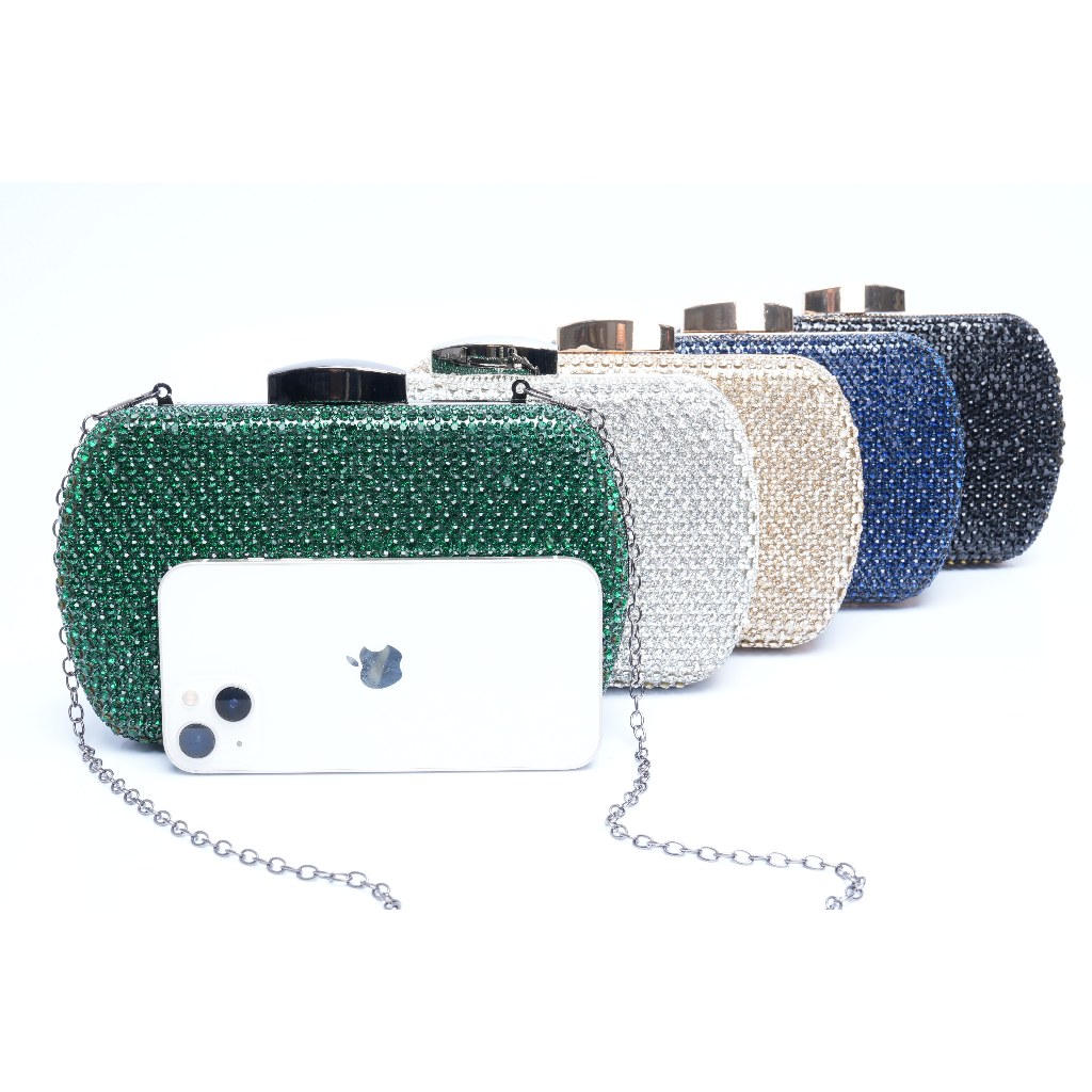 Bolsa de festa Carteira Strass Brilhante formatura/casamento/debutante PQ AVARIA (alguns Strass pode cair) em Oferta na Shopee