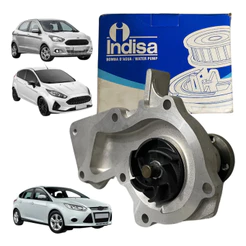 Bomba D'Água Indisa Para Ford Ecosport Focus Fiesta Ka 1.5 1.6 2010 Até 2019 Com Motor Sigma