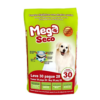 Tapete Higiênico - Mega Seco - 30unidades - 60x55cm em Oferta na Shopee