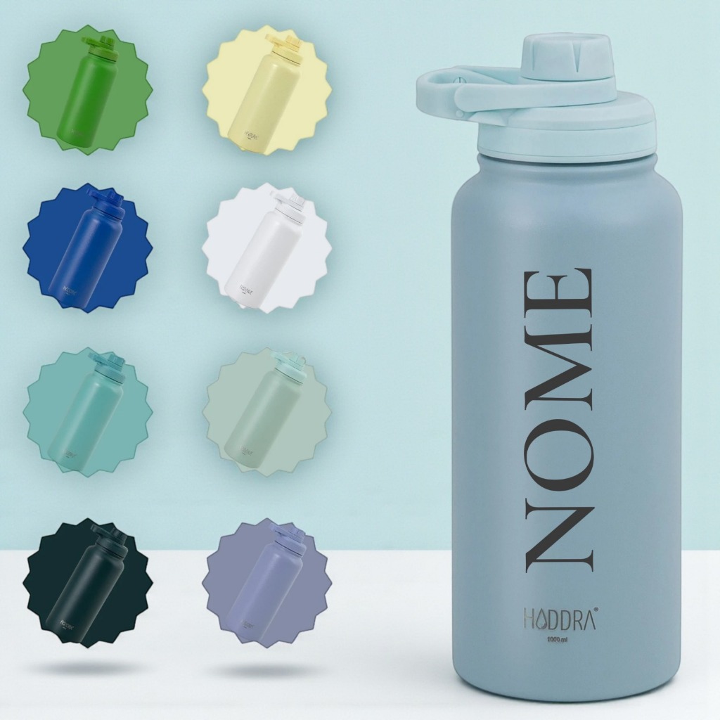 Garrafa Térmica Hiddra GRANDE 1L Inox Fitness Academia Bebida Quente e Fria Com/Sem Personalização