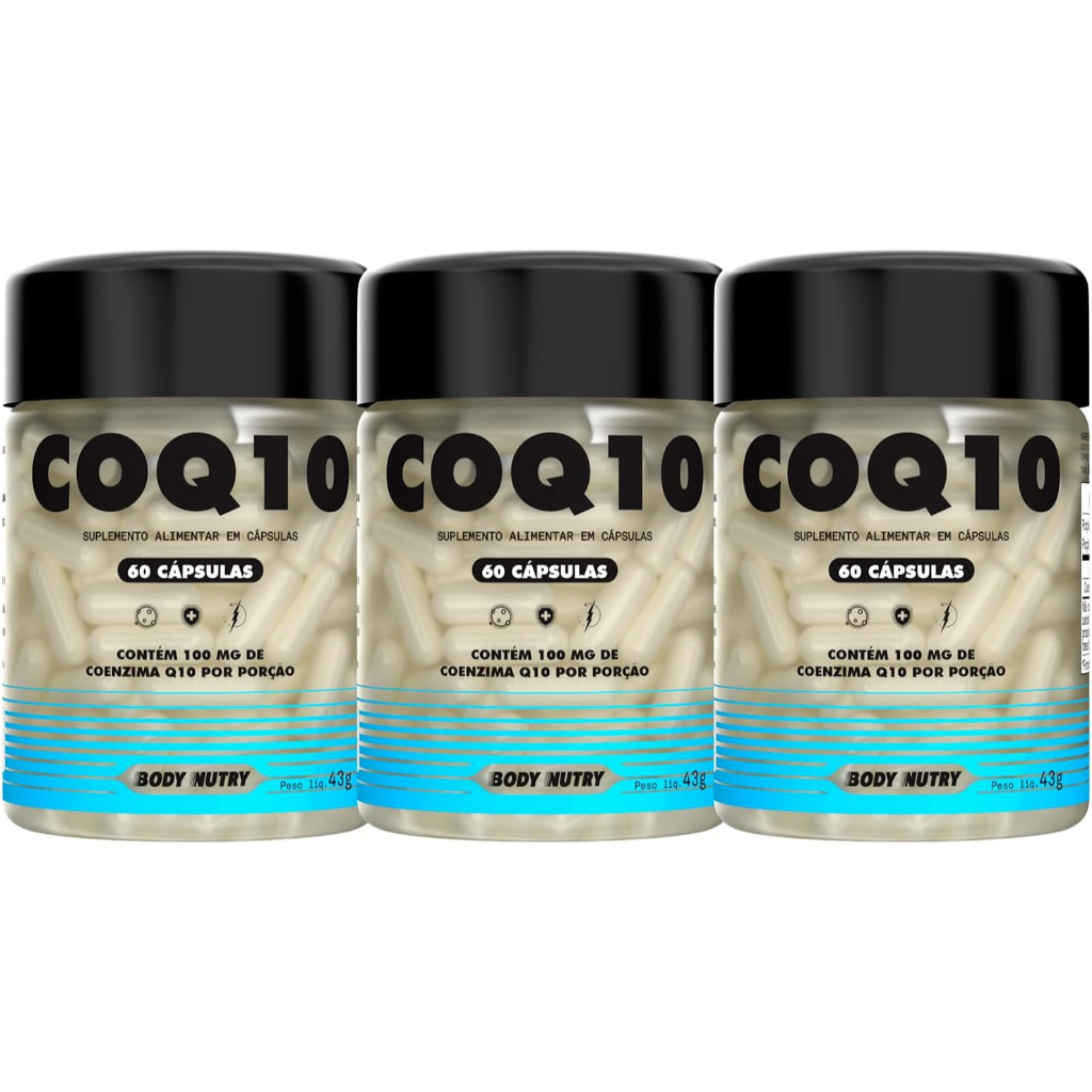 Kit 3x Coenzima Q10 - Body Nutry Suplementos em Oferta na Shopee
