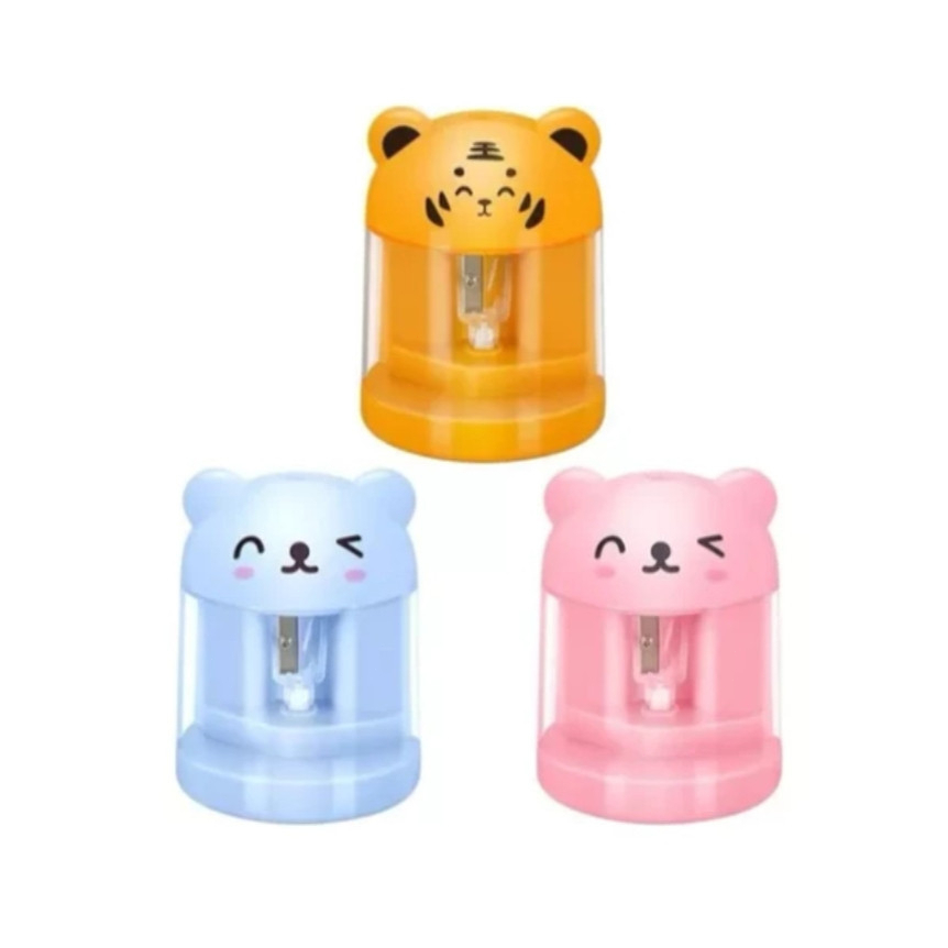 Apontador Lápis Mesa Elétrico A Pilha Bichinhos Infantil em Oferta na Shopee