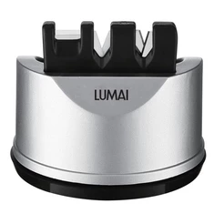 Lumai Afiador Facas 3 em 1 Phoenix Amolador Manual Tungstênio Cerâmica Ventosa Tesoura Cozinha