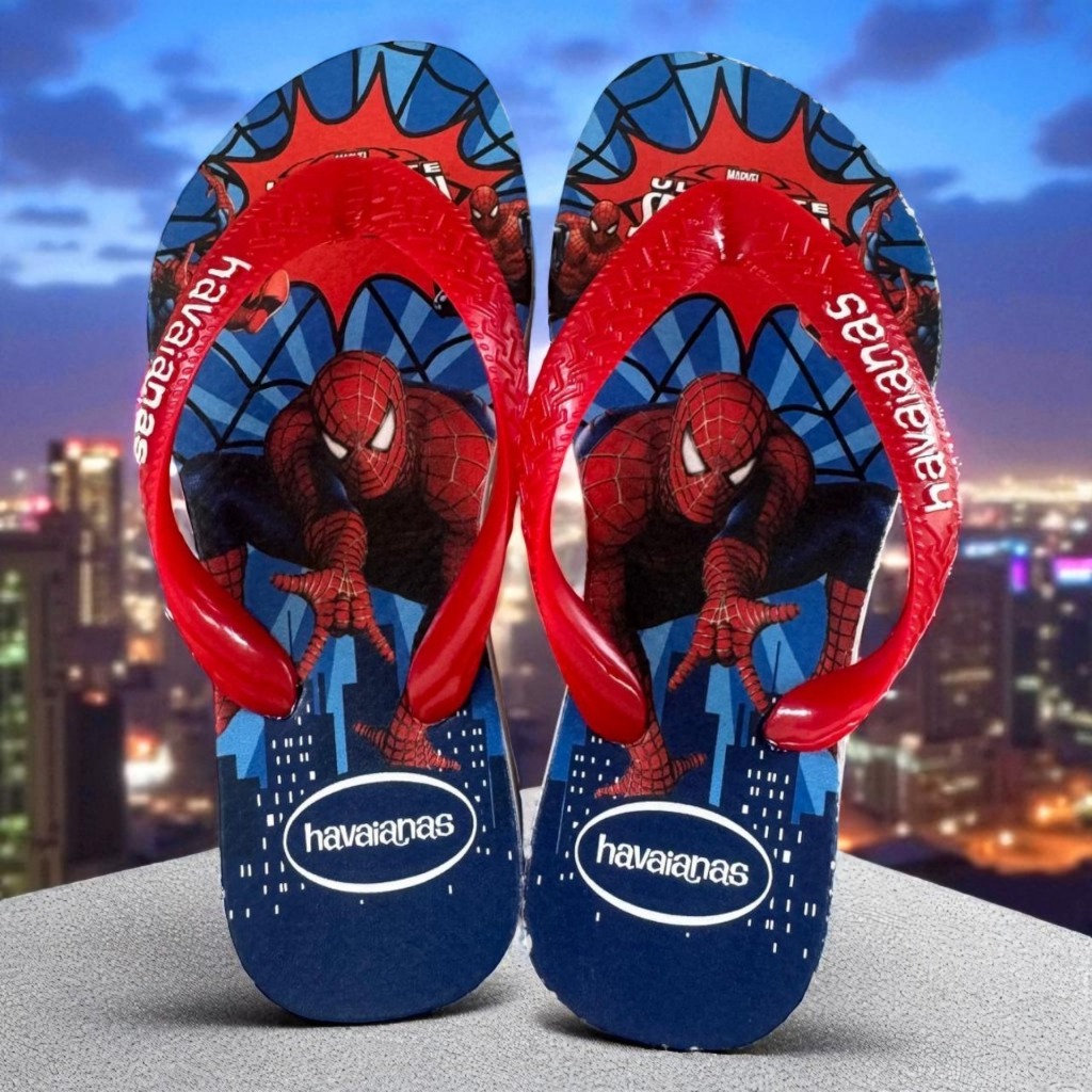 Chinelo Infantil Havaianas De Personagens Colorido Divertido Para Meninos E Meninas Casual Piscina Kids