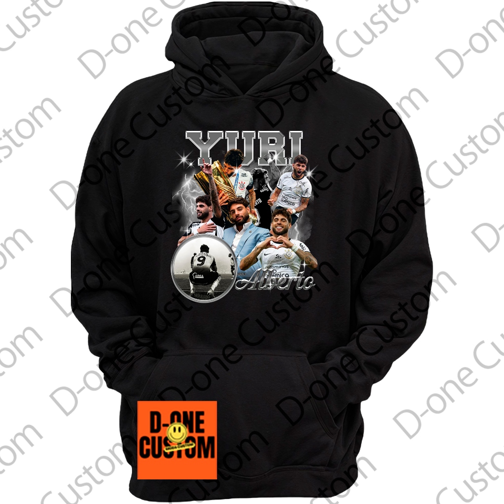 Moletom Blusa de Frio Yuri Alberto Esporte Casaco Homenagem Timão Esporte Corinthians Futebol
