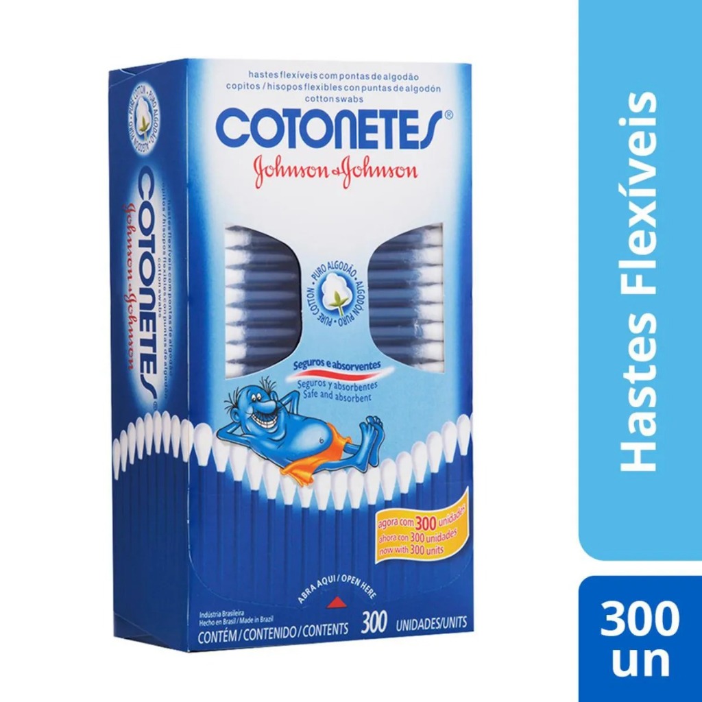 Cotonetes Johnson 300 Unidades: Onde Comprar | BuscaProdutos