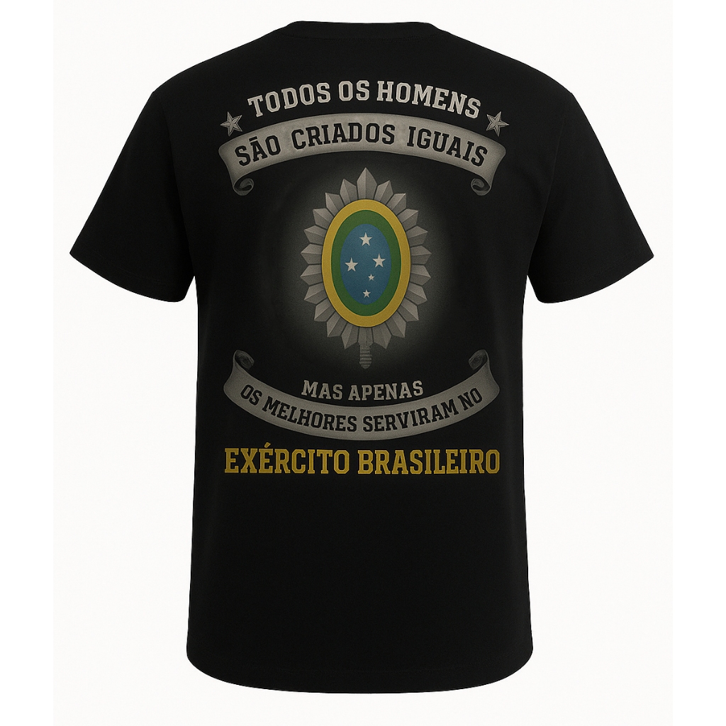 Camiseta Masculina Veteranos Estampa Militar – Conforto e Qualidade