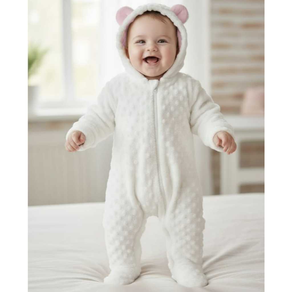 Macacão Bebê Instagramável 🐻 | Fofo, Quentinho e Perfeito para Fotos! em Oferta na Shopee