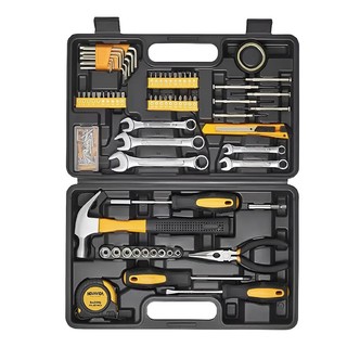 Kit de Ferramentas 148 Peças Completo com Maleta | Inclui Soquetes, Bits, Martelo e Trena