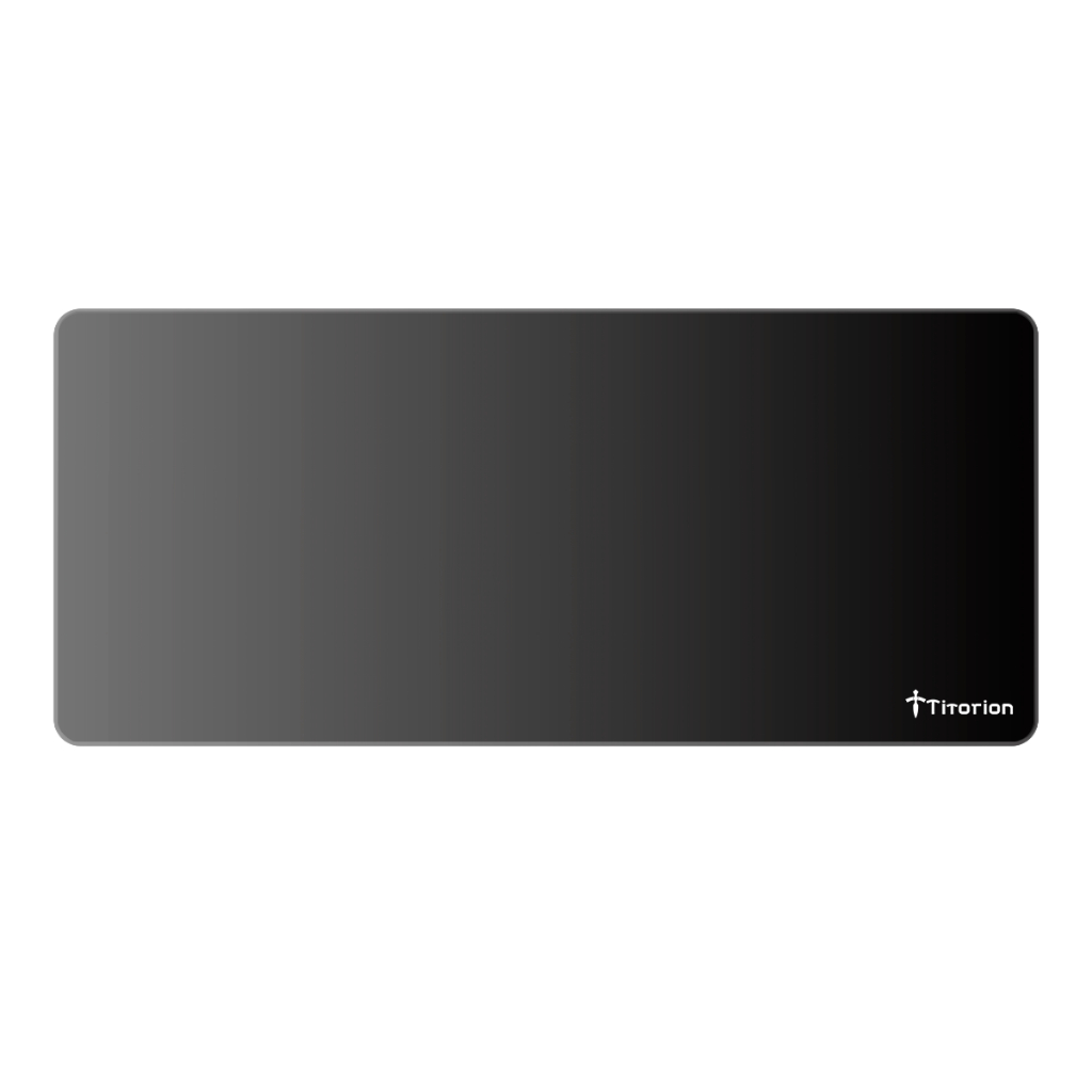 Mouse Pad Gamer Extra Grande 90x40 Deskpad Ergonômico Speed Preto Cinza Degradê Gradiente - Titorion