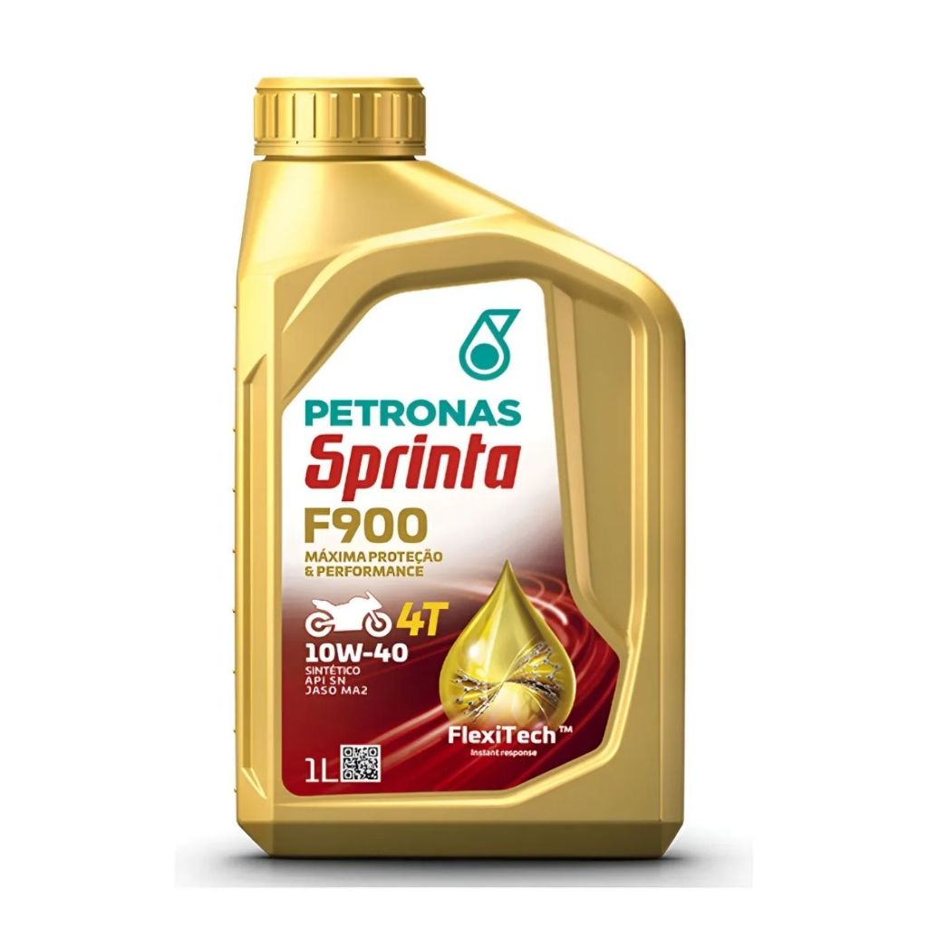 Óleo Moto Petronas Sprinta F900 10W-40 JASO MA2 API SN 4T 100% Sintético
