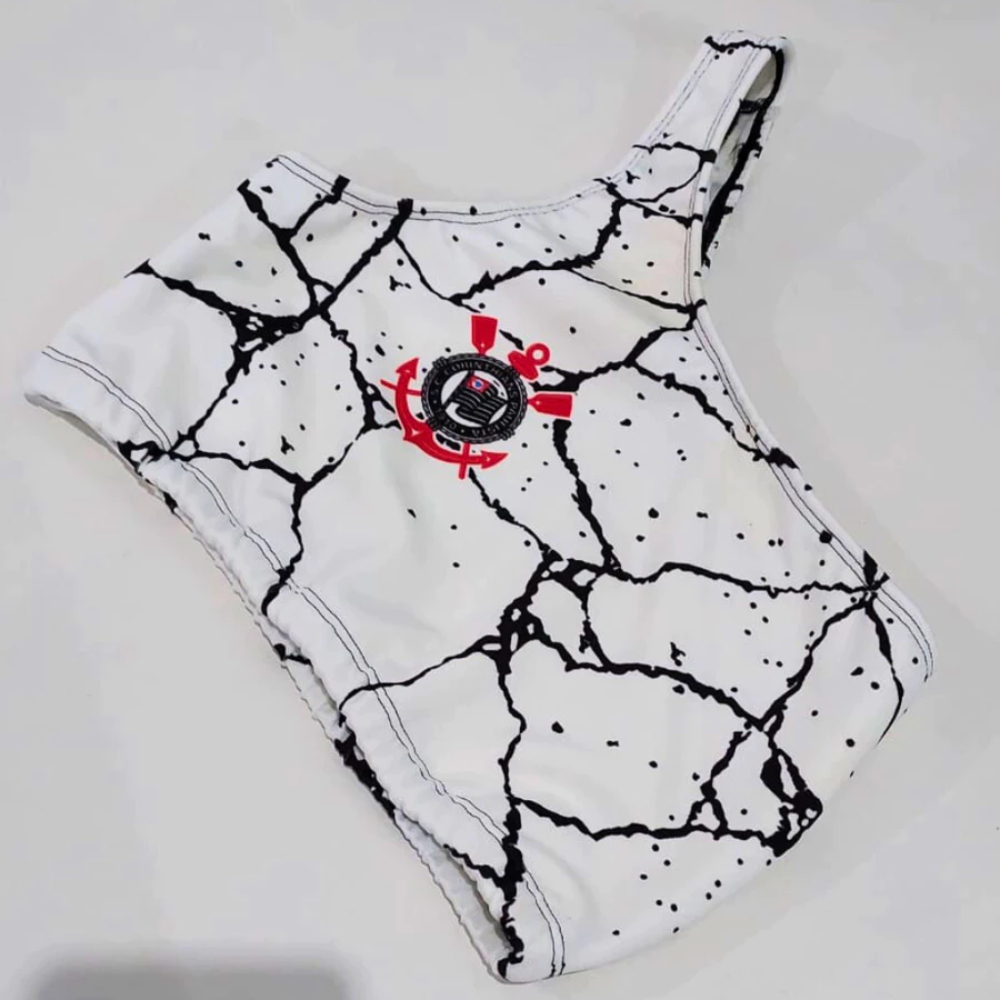Top Cropped Blusinha 1 Ombro Só Mula Manca Timão Fitness Academia Times Personalizado Promoção