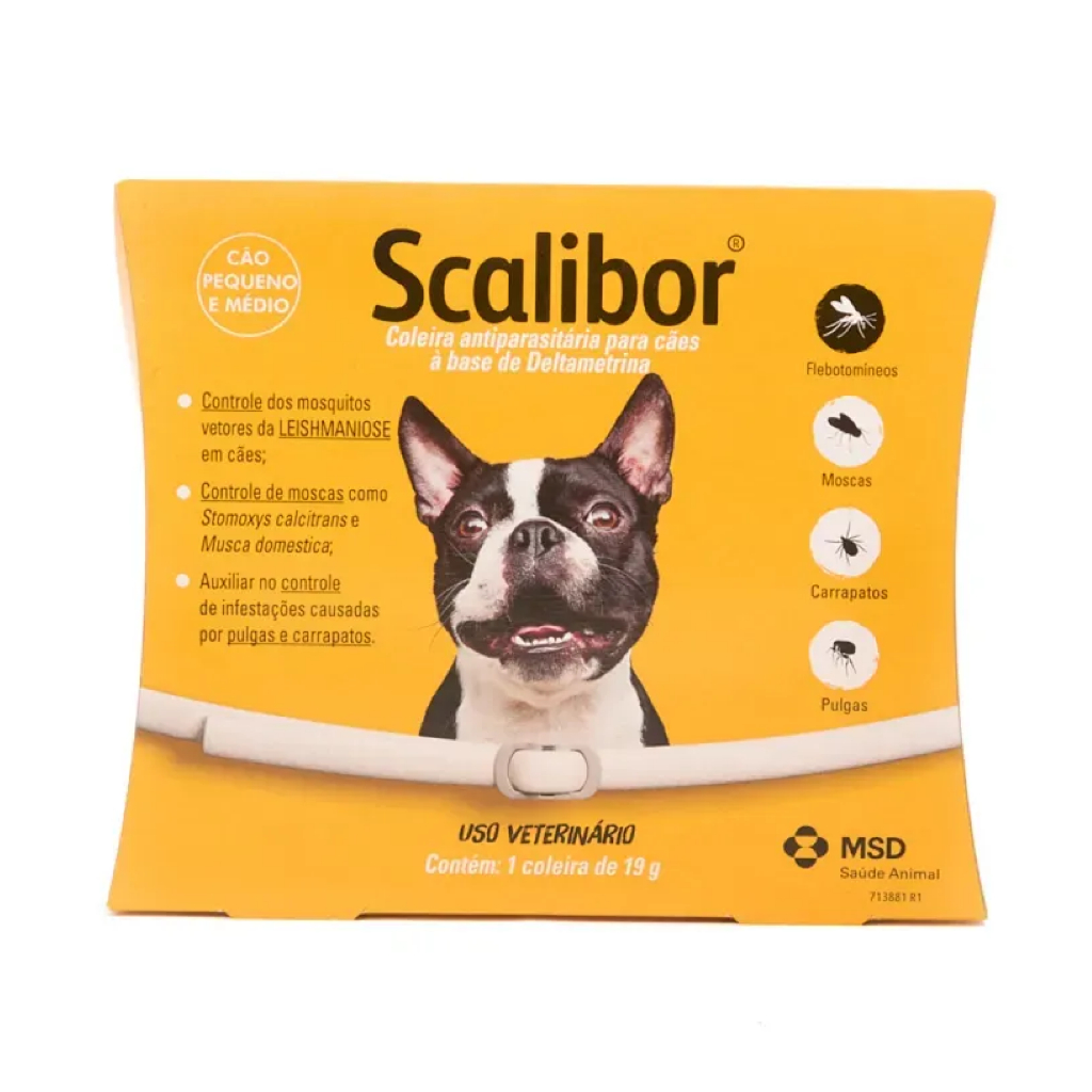 Coleira - Scalibor - 48cm - Antipulgas Leishmaniose Pequeno Médio em Oferta na Shopee