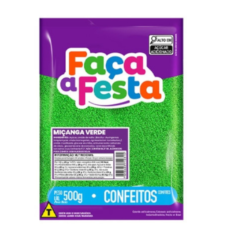 Confeito Miçanga 500g Leke Gourmet verde em Oferta na Shopee