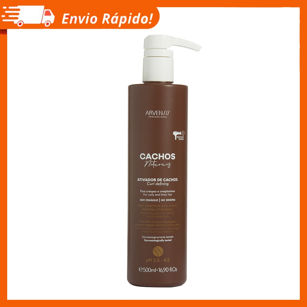 Arvensis Creme Ativador De Cachos Crespos E Crespíssimos 500ml