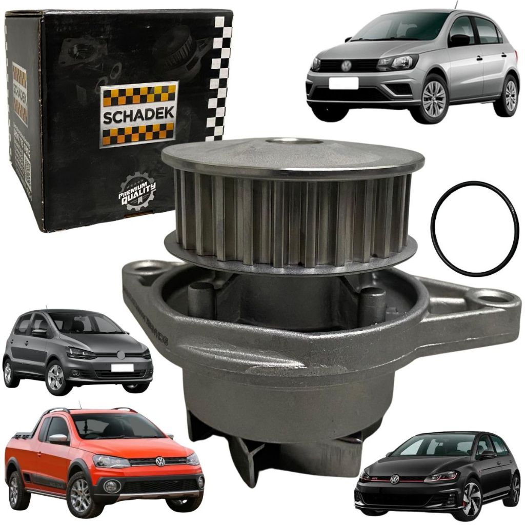 Bomba D'Água Compatível Com Gol Voyage Fox Polo G5 G6 1.0 1.6 Todos Original Schadek em Oferta na Shopee