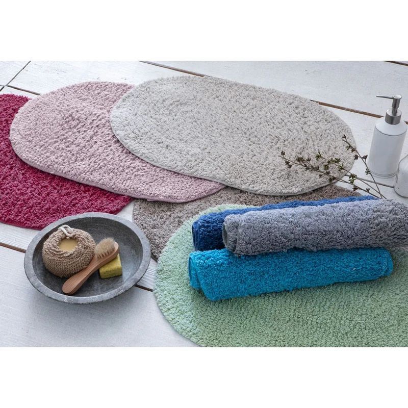 Tapete  Banheiro Lavabo Oval para Porta de Banheiro Corttex 40x60 em Oferta na Shopee