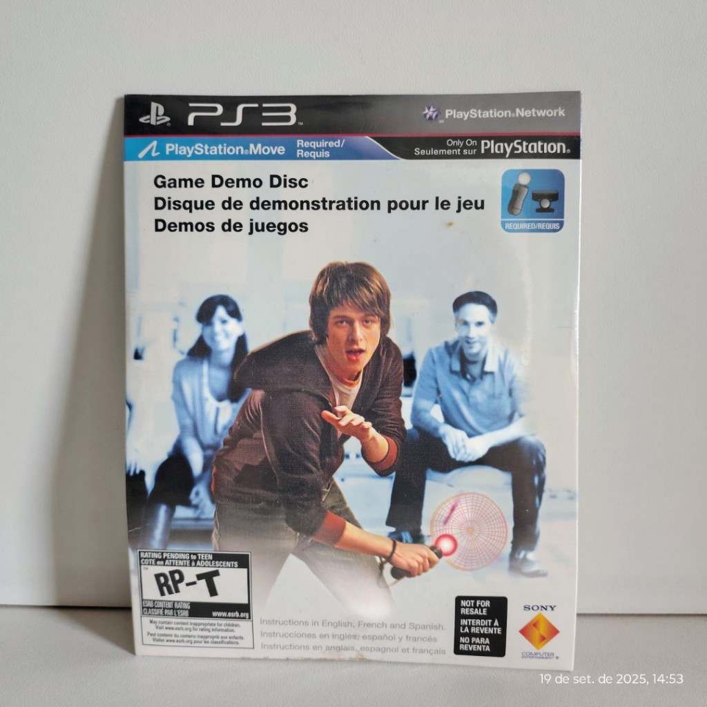 Disco de Demos Playstation Move Original PS3 LACRADO Colecionador Raro