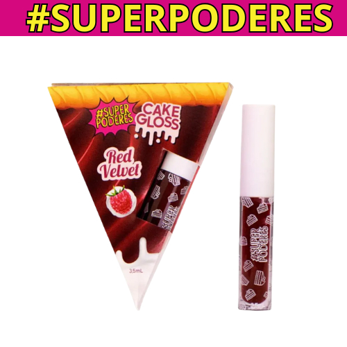 Cake Gloss Red Velvet Super Poderes 3,5ml
