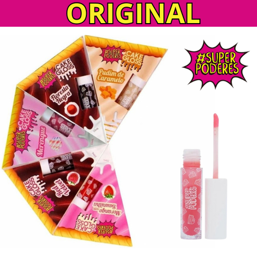 Gloss Labial Cake Gloss Super Poderes – 3.5ml – Sabores Doces