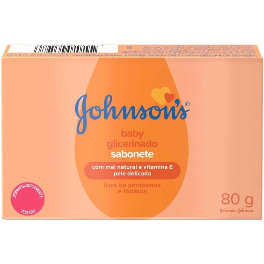 Sabonete Em Barra Johnson's Baby Glicerinado 80g em Oferta na Shopee