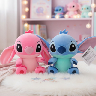 Pelúcia Stitch e Angel Com Ventosa 20cm Presente Decoração Fofinho em Oferta na Shopee