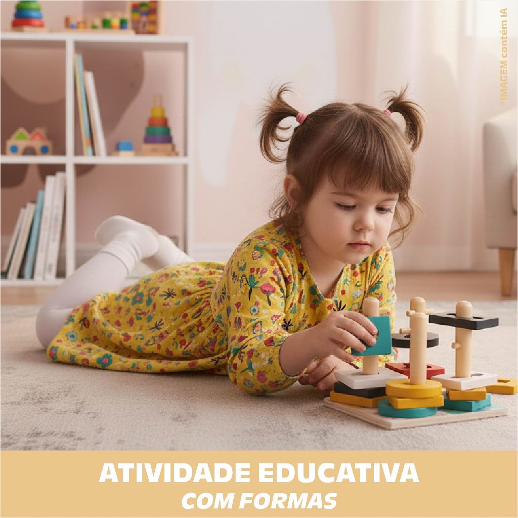 Forma Educativa Árvore Infantil Colorida Brinquedo Pensamento Aprendizado Encaixe Madeira Montessori