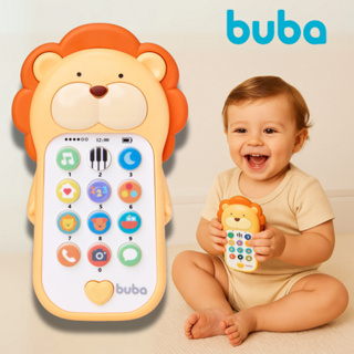 Phone Bilíngue Celular de Atividades Musical Educativo Interativo Brinquedo Para Bebês Buba Leão em Oferta na Shopee