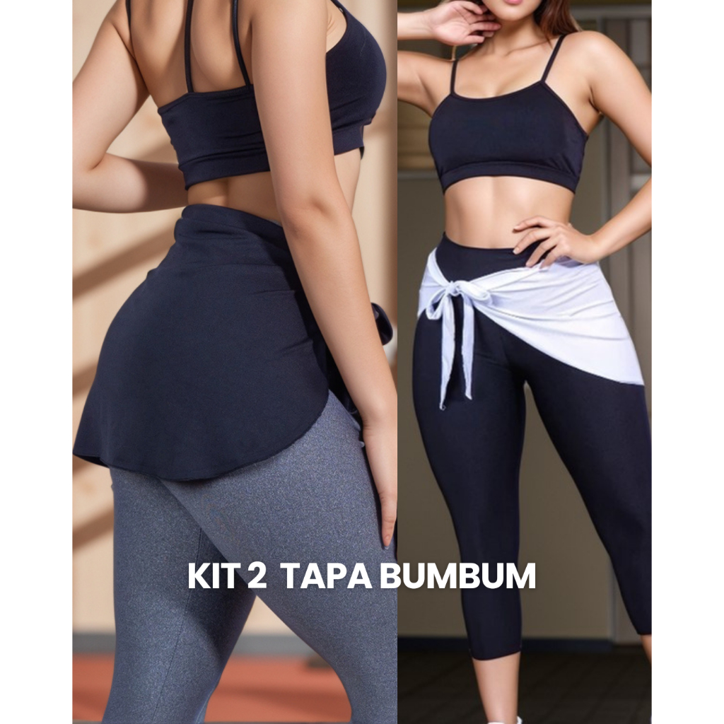 Kit 2 Tapa Bumbum Fitness – Estilo e Conforto na Academia
