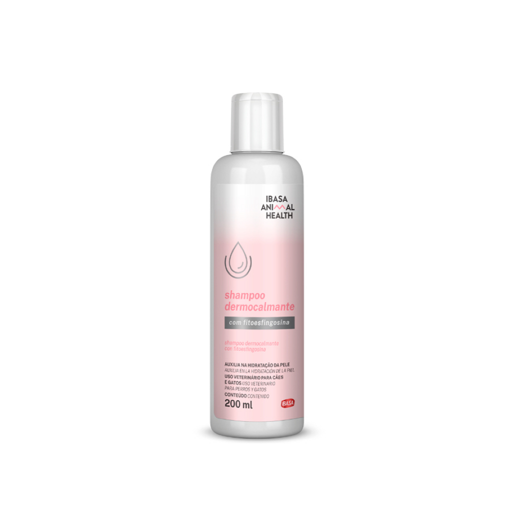 Shampoo Dermocalmante Ibasa Cães Gatos Animal Health 200ml