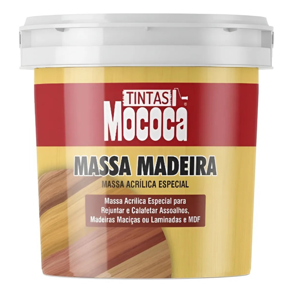 Massa para Madeira Mococa 350gr Cores