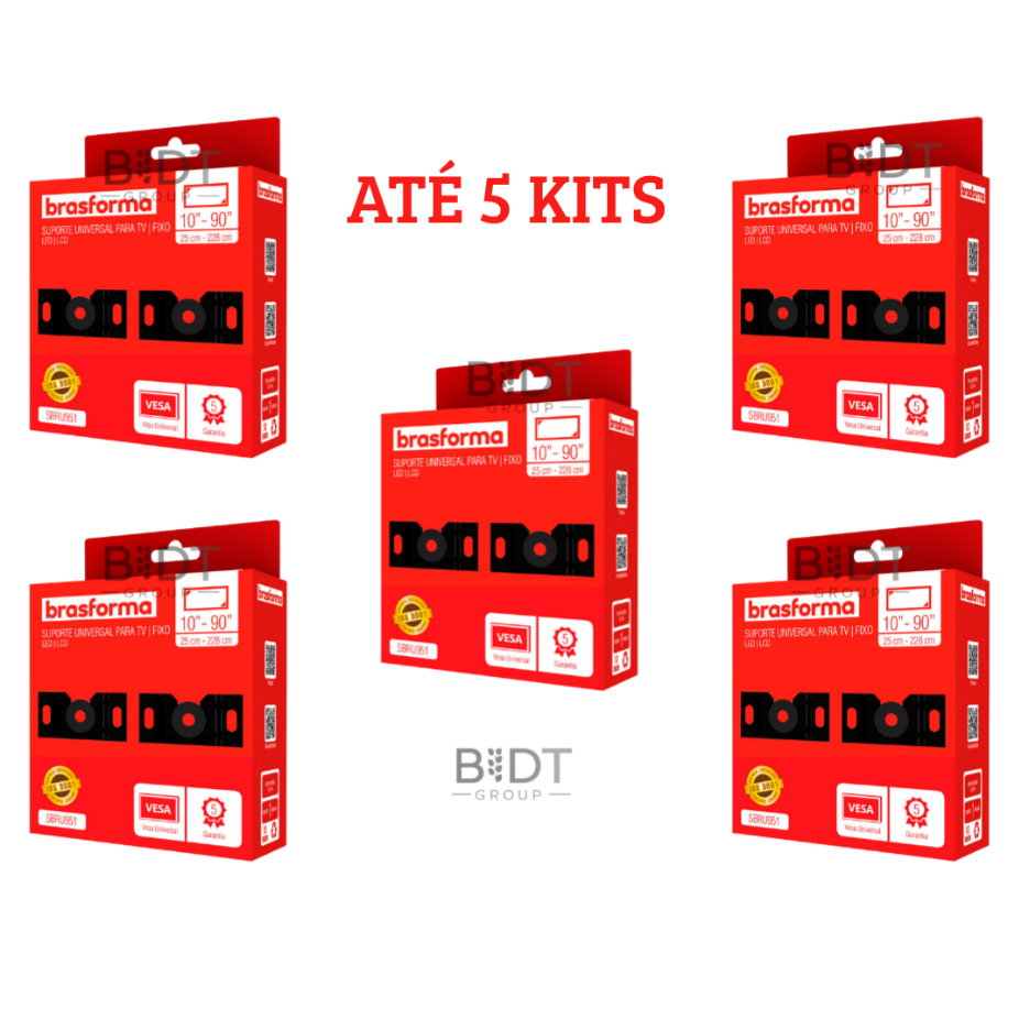 ATÉ 5 Suportes de Parede Tv Lcd Led 10" 32" 40" 42" 48" 50" 55" 58" 60" 75" 80" 90" ENVIO/ FULL em Oferta na Shopee