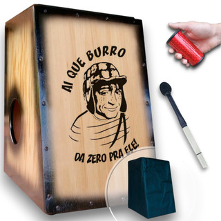 Cajón/carron Elétrico Chaves Ai Que Burro + Sleep + Vassourinha