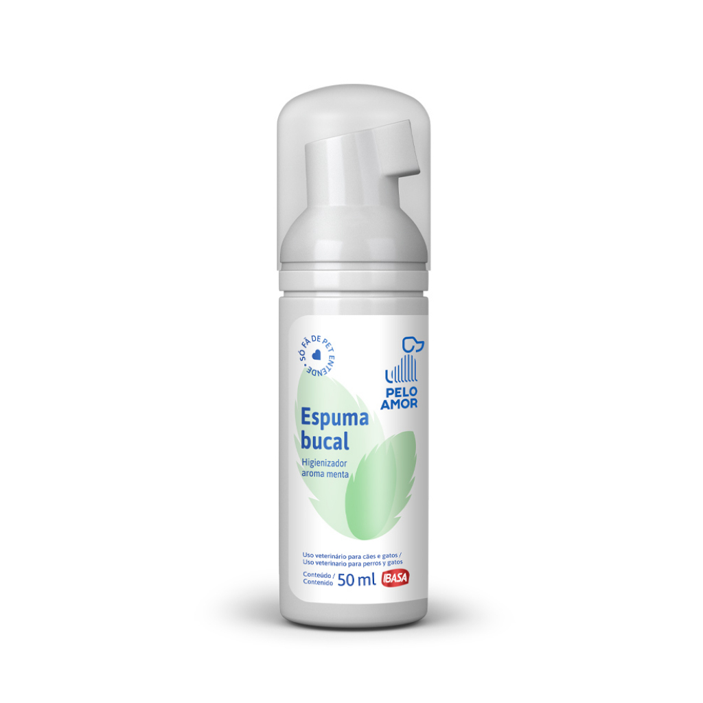Espuma Bucal Ibasa Pelo Amor Para Cães e Gatos 50ml em Oferta na Shopee