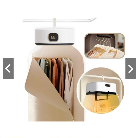 Portátil Secador de Roupas Elétrica 110V/220v Com Cortina Mini Secadora Com Led