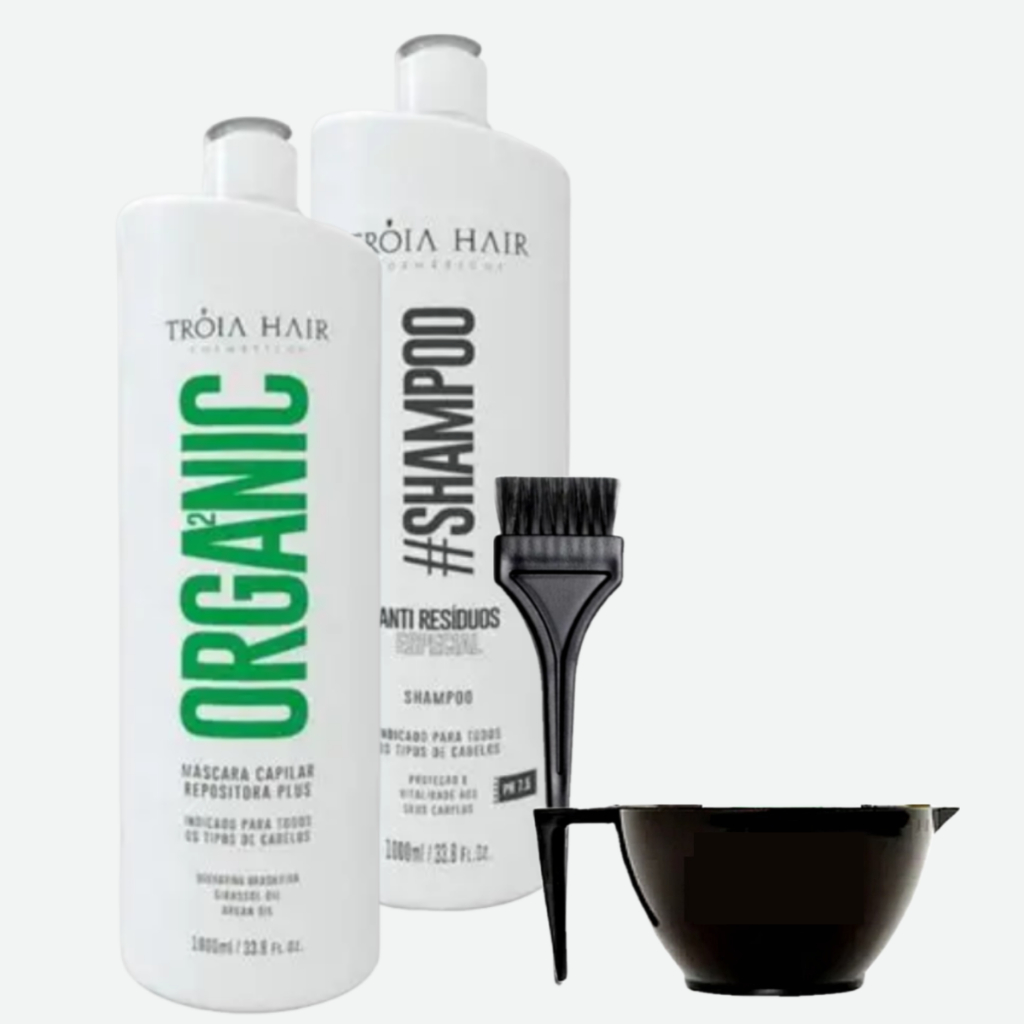 Kit Organic Troia Hair 2x1000 Selagem Inteligente Livre de Formol