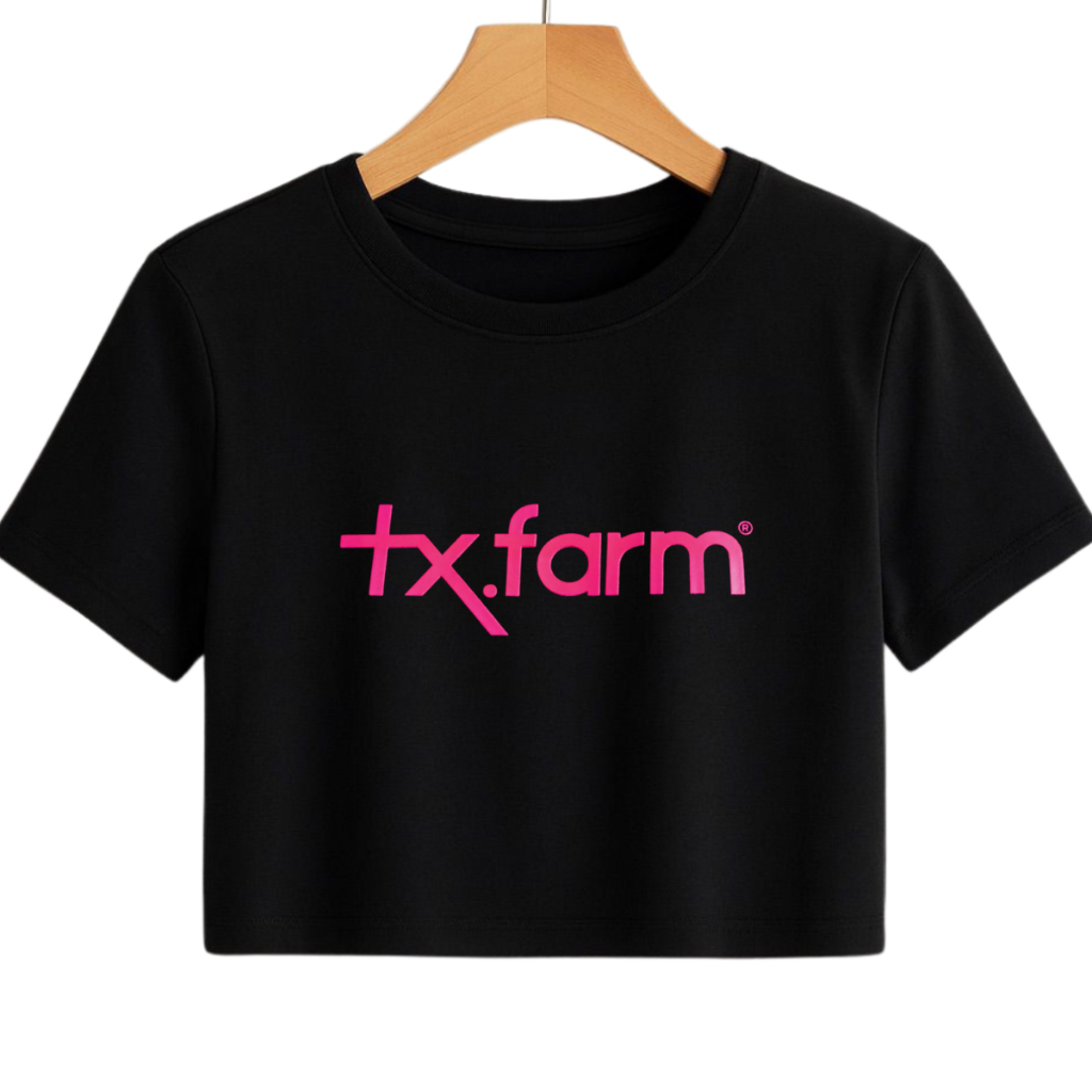 Cropped Feminino Texas Farm Country 100% Algodão Tendência