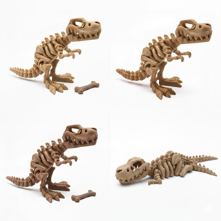 t-rex esqueleto articulado dinossauro brinquedo tiranossauro rex em Oferta na Shopee