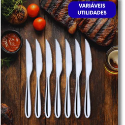 Facas de Mesa 100% Aço Inox Alta Qualidade Restaurante Multifuncional Qualidade