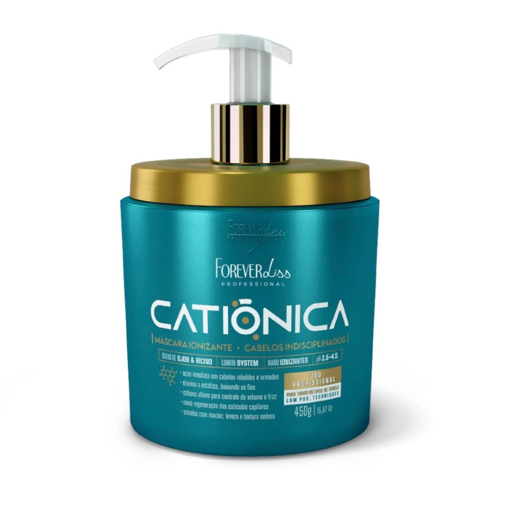 Máscara Capilar Catiônica Anti Frizz Forever Liss 450g