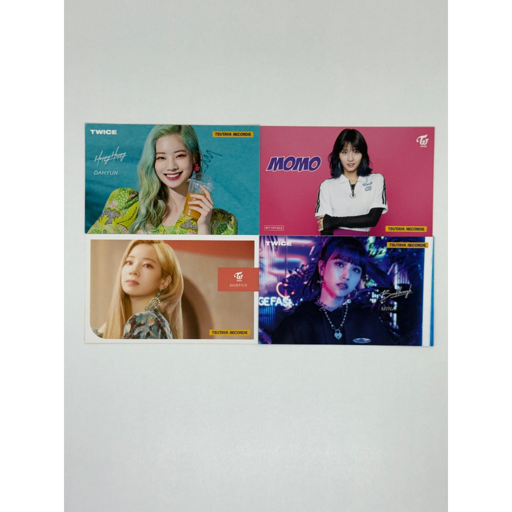 twice tsutaya records calendário benefit photocard original kpop