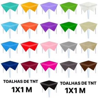 kit 5 /10/20 Toalhas de Mesa TNT 70x70cm Descartável – Festa, Buffet, Cobre Mancha, Decoração em Oferta na Shopee
