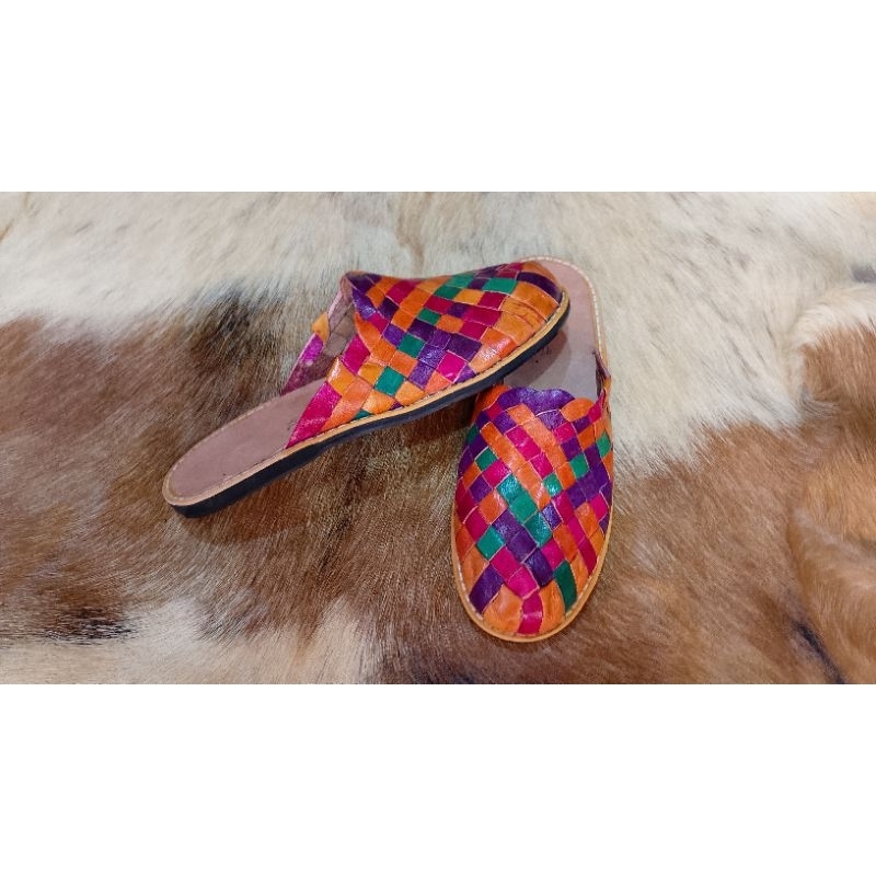 Mulem Xagrim de Couro Trançado Colorido Unissex em Oferta na Shopee