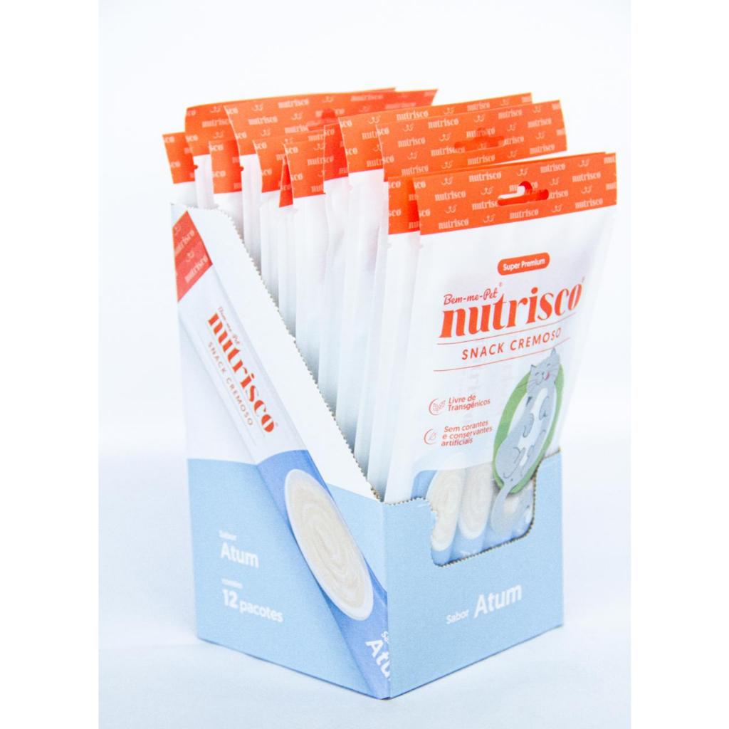 Kit 12 snack cremoso nutrisco gato como churu - Escolha o sabor em Oferta na Shopee