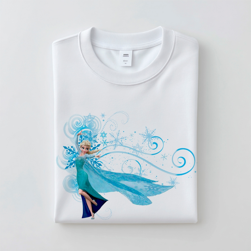 Camiseta Frozen Gelo Elsa Anna Disney Infantil Feminina Masculina Roupas Estampadas
