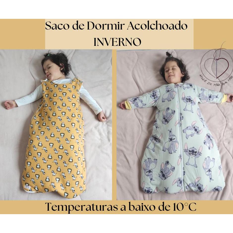 SACO DE DORMIR PARA BEBÊ- ACOLCHOADO - INVERNO - Cobertor para Bebê