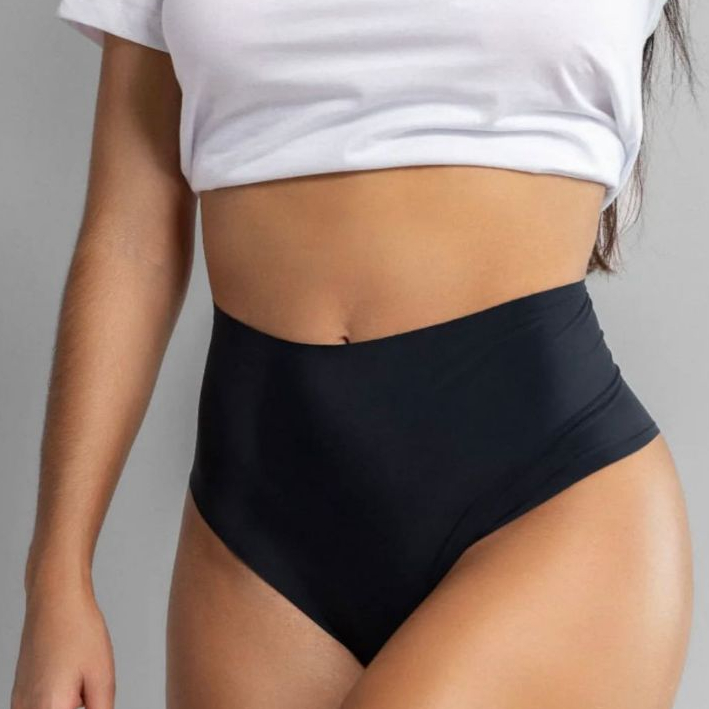 KIT 2 Calcinhas Tanga Cos Alto Sem Costura Tangão Confortavel Lingerie Feminina Tanga Confortavel Dia a dia